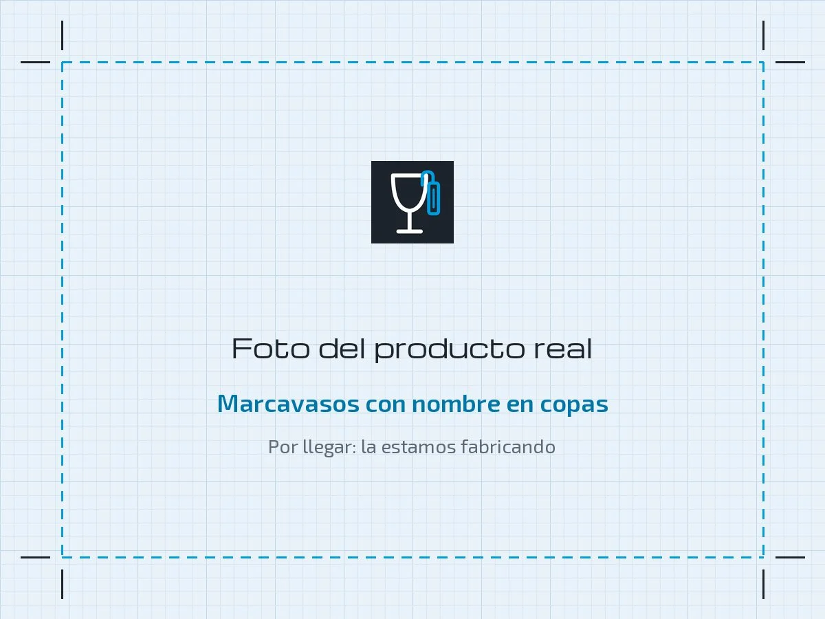 Foto del producto real hecho con ODML Brindis LAB (por llegar)