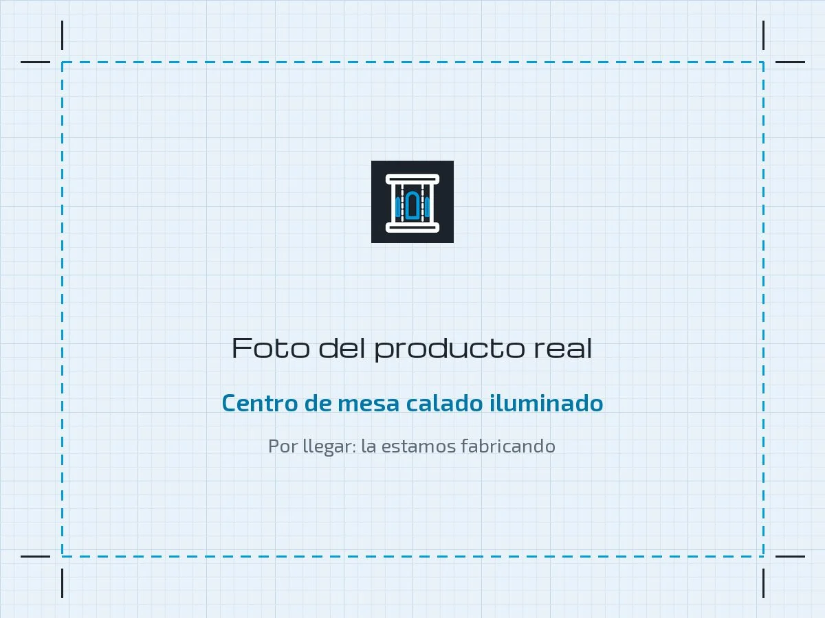 Foto del producto real hecho con ODML Centros LAB (por llegar)